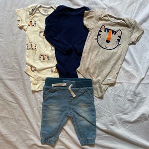 Baby tiger outfit bundle